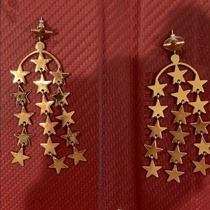 Jcrew limited edition star dangle earrings